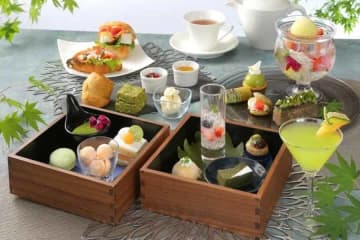 成田東武ホテルエアポート、「抹茶とメロンの初夏アフタヌーンティー」を提供　1日6組限定