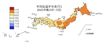 北日本で高温だが　春の前半は気温のアップダウン激しかった　春の天候まとめ