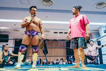 【ガンプロ】“元キック王者”前口太尊が元修斗世界王者・勝村周一朗に戦慄のKO勝ちで、6・22新木場でSOG世界無差別級王座に挑戦！「飯伏幸太さんに恩返ししたいんで、必ずベルト巻く！」