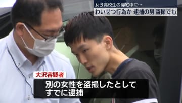 帰宅途中の女子高校生にわいせつ行為したか　男（23）逮捕-警視庁