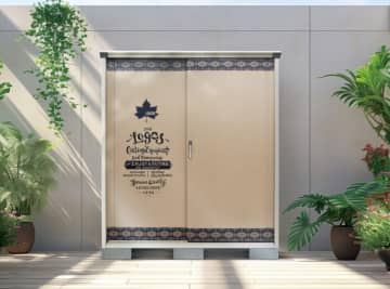 LOGOSデザインの物置が登場　屋外収納にアウトドア気分をプラス！