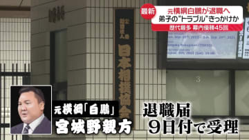 元横綱・白鵬、日本相撲協会を退職へ　弟子の“トラブル”きっかけか