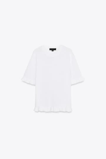 やっぱり【ZARA】がオシャレ！ 40・50代のサマ見え「白トップス」