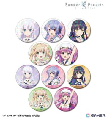 TVアニメ「Summer Pockets」のトレーディングホログラム缶バッジ、トレーディング缶バッジなどがAMNIBUSで登場！