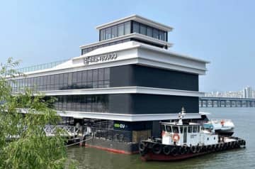 【韓国】漢江水上バス発着場、ＣＵがセルフ即席麺店［商業］
