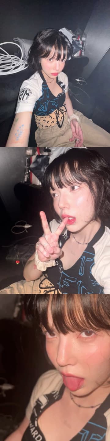 指を噛みながら上目遣い…10年にわたるいじめ問題で脱退した元K-POPアイドル、「艶っぽさ」アピール【PHOTO】