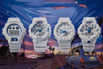 G-SHOCK、蓄光フェイスが潜むホワイト×ブルー4機種