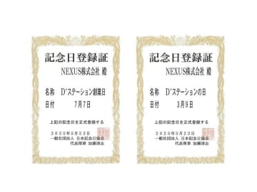 NEXUS、「D'ステーション」記念日を日本記念日協会に登録