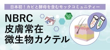 日本初、ＮＢＲＣが皮膚常在微生物カクテルを提供開始