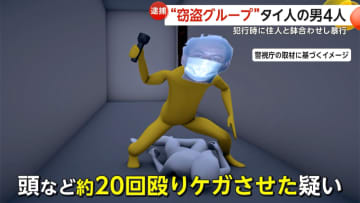 “住宅強盗”住人男性と鉢合わせ…馬乗り・懐中電灯で頭殴打　タイ国籍プートパン・タウィン容疑者ら“窃盗グループ”逮捕　東京・八王子市