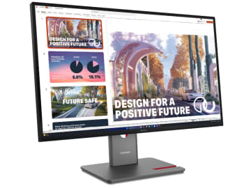 レノボ、140W給電や広色域表示対応の27型WQHD液晶モニター