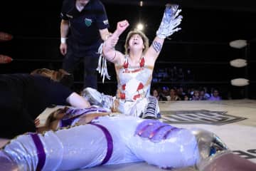 【ノア】彩羽匠が天麗皇希からGHC女子王座を奪取「このベルトの格を上げていきたい」