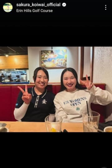 「全米女子オープン」に出場した小祝さくら　現地で再会した竹田麗央、渋野日向子らと過ごしたオフショットを大公開！