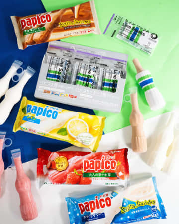着せれば「パピコ」が可愛くなっちゃう! 「コンビニエンスウェア」から専用ウェアが登場! ファミリーマートがパピコ2個買うとファミマカラーの「パピコセーター」がもらえるキャンペーンを本日3日(火)から開催