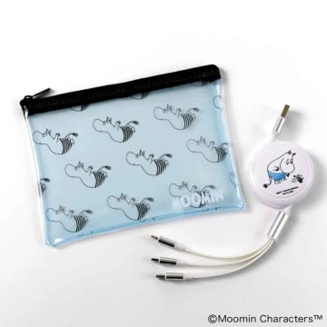 オトナミューズ8月号増刊、水着姿の「ムーミン」3種端子巻き取り充電ケーブル＆ビニールポーチ付録