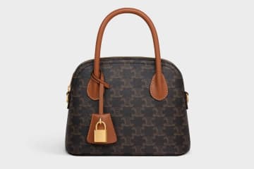 セリーヌ“ボーリングバッグ”着想のウィメンズバッグ「オノリン」南京錠きらめくトップハンドル