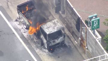 【速報】首都高池袋線で走行中のトラック炎上…現在消火活動中一部区間で通行止め　けが人なし　東京・板橋区