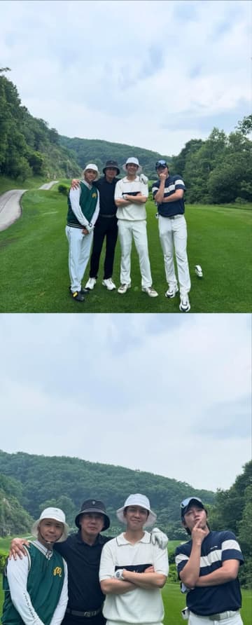 「組み合わせ新鮮」チャン・グンソク＆イ・スンギ、ゴルフ場での初対面SHOTが話題【PHOTO】