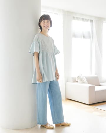 「ジメジメな日、何着る？」→【しまむら】40・50代がマネしたい♡「涼しげコーデ」