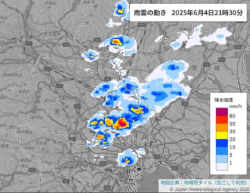 【速報】さいたま市などに大雨、洪水警報　埼玉南部で夜遅くまで警戒　県全域に雷注意報
