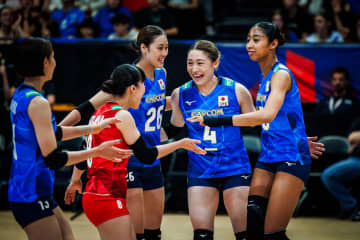 女子日本代表　VNL初戦はオランダをストレートで下し白星スタート
