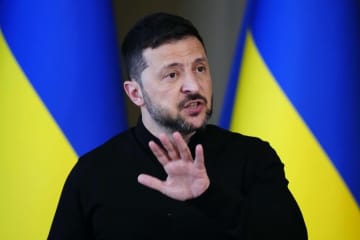ロシアの脅威「屈してはならぬ」　ゼレンスキー大統領