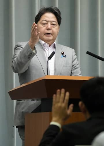 ガザ決議の否決、評価避ける　林官房長官