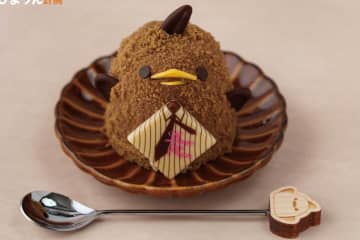 ひよこ型スイーツ「父の日ぴよりん」大人なコーヒー味ババロア＆ケーキ、ワイシャツ型オーナメント付き
