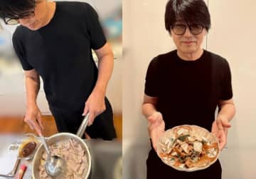 高橋克典、「回鍋肉を僕が作ってみるの巻」料理男子姿や手料理写真にファン歓喜