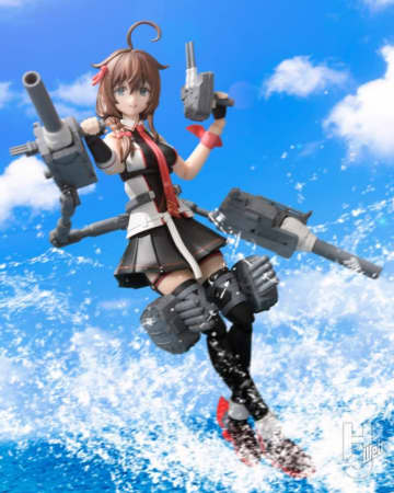 PLAMATEAに『艦隊これくしょん-艦これ-』より「時雨改三」が発売！ウェザリングを施し、無骨な艤装と艦娘のかわいさのメリハリを意識して製作！