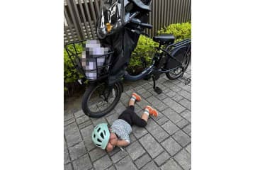 「チャリから降りたくなかった息子」に共感の声　イヤイヤ期は大変だけど…ネットもほっこり「ただただ可愛い」