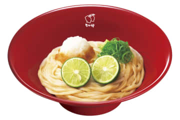 なか卯、徳島県産すだちをまるごと1個使った「すだちおろしうどん」発売