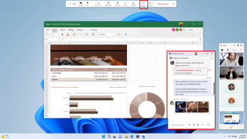 デスクトップを共有しながらチャット ～デスクトップ版「Microsoft Teams」にうれしい新機能／共有相手に見えないチャットパネル、わざわざ会議ウィンドウを開く必要なし