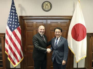 赤沢再生相が商務長官と会談　日米関税交渉、5回目開始