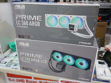 2.3型LCDパネル搭載の水冷クーラー「Prime LC 360 ARGB LCD」がASUSから、価格は19,800円
