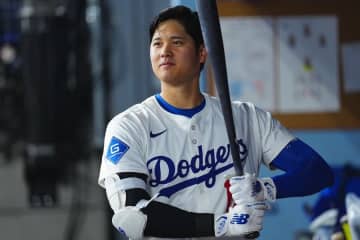 大谷翔平、試合中に発動していた「Ksgk」　カメラが捉えた瞬間、珍光景にX爆笑