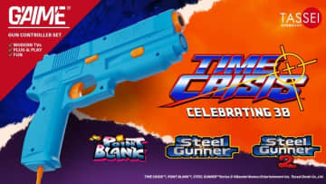 テレビに繋いで簡単に遊べるガンコン「G’AIM’E タイムクライシス」Kickstarterプレローンチページ公開！6月25日よりキャンペーン開始予定