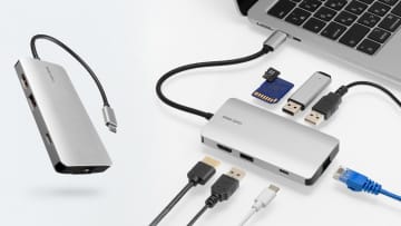 Type-Cケーブル1本でノートPCの作業環境が劇的向上！ 薄型モバイルドッキングステーション