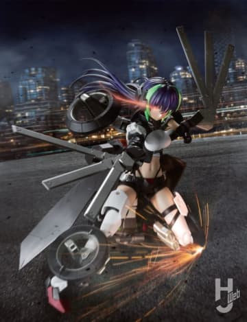 バイク型FAガール「ウィルバーナイン」をカラーアレンジでサイバーパンク風に！ 塗装を考慮した後ハメ加工や肉抜き埋めでスタイリッシュに仕上げる【フレームアームズ・ガール】