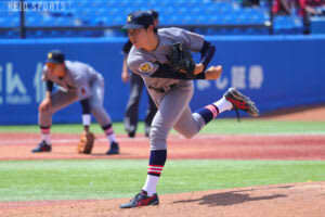 p【野球】１年・一宮の一打で決めた！”エンジョイベースボール”で因縁のワセダに劇的サヨナラ勝利！ ／ 春季フレッシュトーナメント早大戦 ＠明治神宮野球場/p