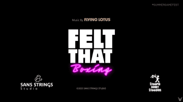 パペットによるガチンコボクシング!?「Felt That: Boxing」発表【SGF2025】