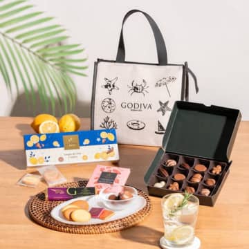 ゴディバ「サマー スペシャルセット」発売！　麻風素材が上品な“保冷バッグ”付き
