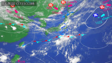 きょう７日(土)の天気　北海道や沖縄は大気不安定