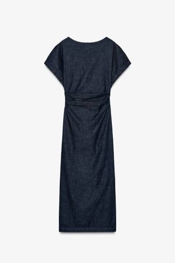 大人の垢抜けは【ZARAのネイビー】で！ 上品見えする♡「大本命ワンピ」