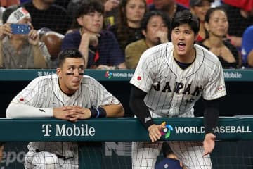 大谷翔平とヌートバーが「本気の漫才してるコンビのよう」　再会2ショットに反響「むっちゃいい顔」