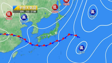 今日7日・明日8日の天気予報　九州～関東は次第に雲が増え九州・四国は雨が降る！山陰や近畿～東北は真夏並の暑さ続く