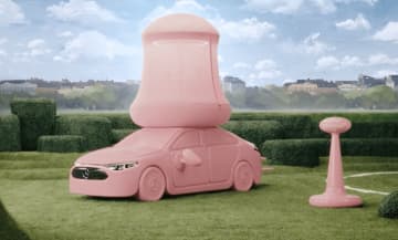 桃色ベンツかわい〜♪ Gustaf Westmanとベンツがコラボしたアートな車「Chunky Car」