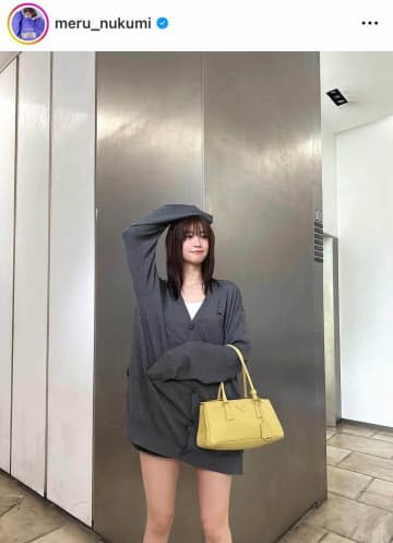 生見愛瑠、透け感スカートの「めるのふく」私服コーデ　「めっちゃ細ッ」「大人っぽい」大絶賛
