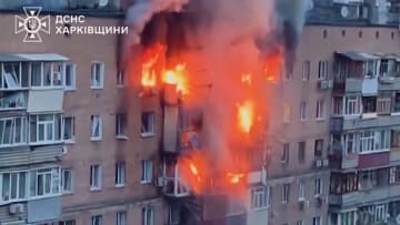 ロシア軍 ウクライナ北東部ハルキウに大規模攻撃　3人死亡、21人負傷