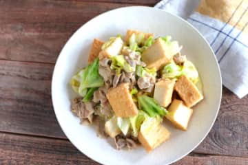 食べ応えばっちり！「豚バラ肉×厚揚げ」のボリューミーおかず
